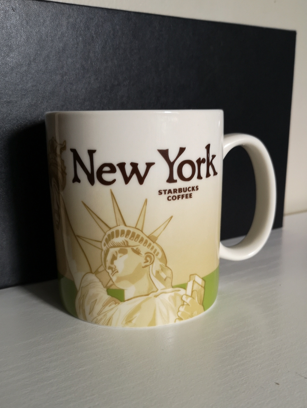 Never Used Starbucks New York Collectible Mug Green Interior Large